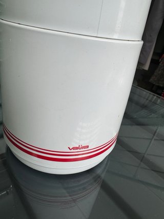 Jarra Termo Blanca con Tapa Roja Valia vintage