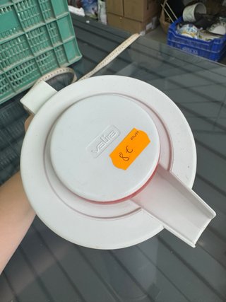 Jarra Termo Blanca con Tapa Roja Valia vintage