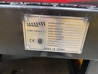 Rampa Muelle Carga 8 TN