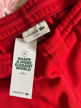 Pantaloni Lacoste Rossi