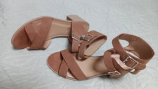 Sandalias tacón medio mujer