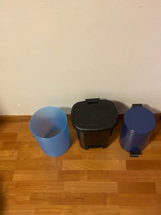 Lote 3 cubos de basura pequeños