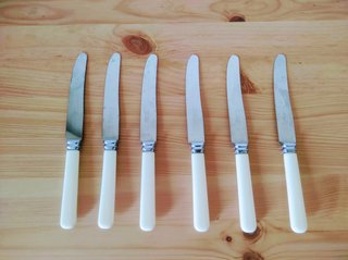 Set 6 Coltelli Sheffield Acciaio Inox