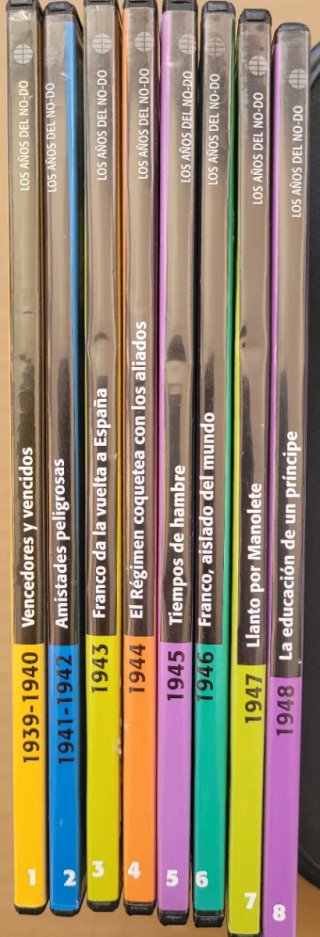 8 DVD Los Años del NO-DO Historia España