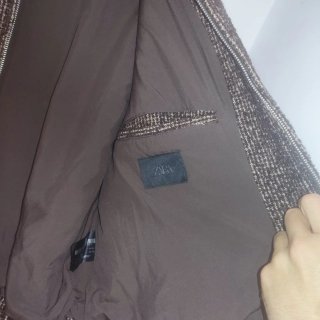 Chaqueta Zara Marrón Hombre