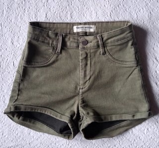Set Tally Weijl Top e Short Verde Cachi Taglia S