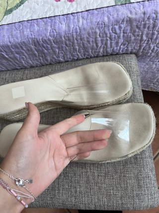 Cuña transparente bajita