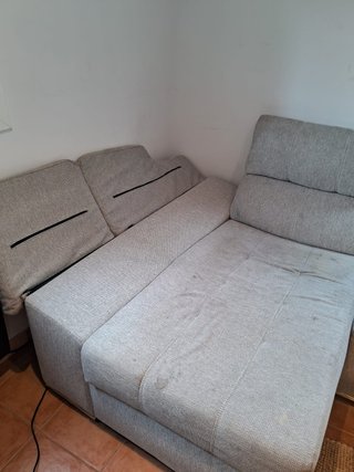 Sofá modular gris 4 plazas