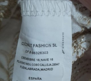 Blusa bordada dorada talla XL