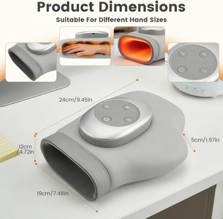 Masajeador de Manos USB-C con Calor