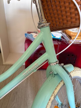 Bicicleta infantil color menta