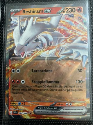 Reshiram EX Carta Pokémon Base 230 PS