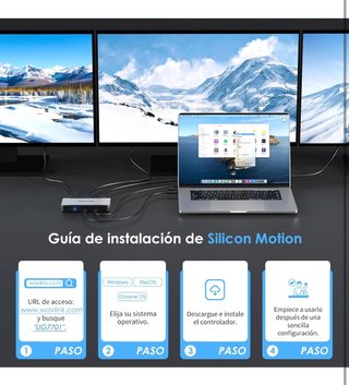 Adaptador de Triple Monitor para Sistemas macOS