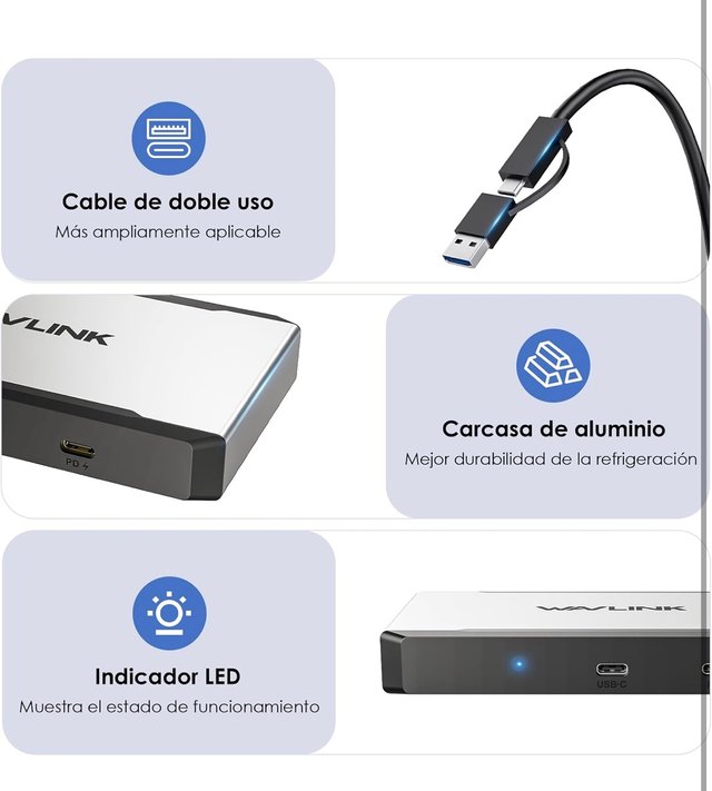 Adaptador de Triple Monitor para Sistemas macOS