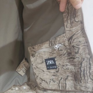 Chaqueta Zara Beige Marrón Hombre