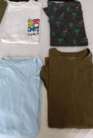 12 CAMISETAS Hombre Talla XS