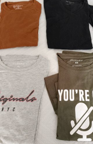 12 CAMISETAS Hombre Talla XS
