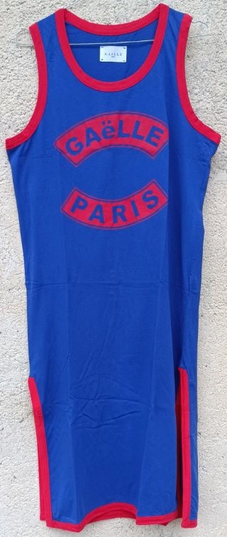 Vestito Gaëlle Paris blu e rosso