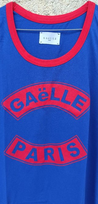 Vestito Gaëlle Paris blu e rosso