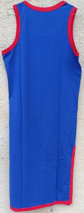 Vestito Gaëlle Paris blu e rosso