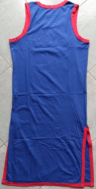 Vestito Gaëlle Paris blu e rosso