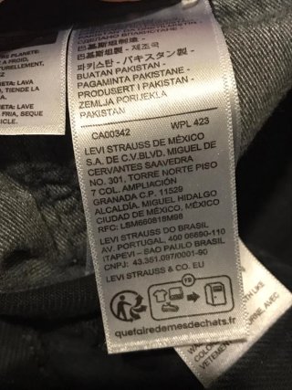 Jeans Levi's 501 Uomo W32 L34
