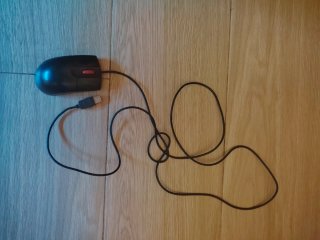 Mouse IBM USB Nero e Rosso