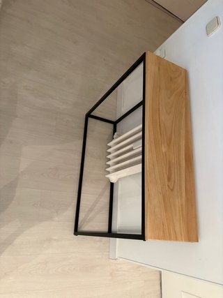 Consola de entrada madera y metal