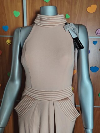 Vestido Zhivago halter rosa