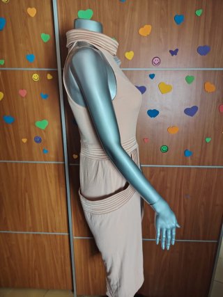 Vestido Zhivago halter rosa