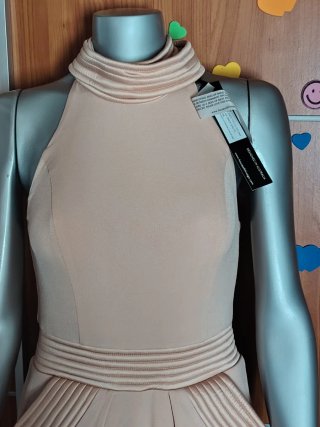 Vestido Zhivago halter rosa