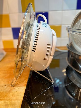 Horno Grill Eléctrico portátil con Tapa de Cristal