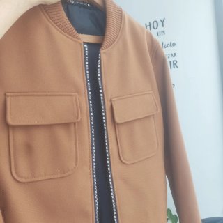 Chaqueta bomber Zara hombre marrón