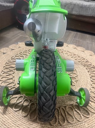 Moto de batería estilo Motocross verde 12V