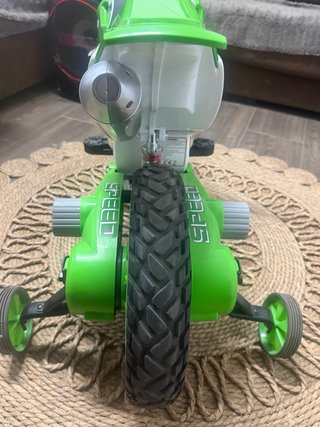 Moto de batería estilo Motocross verde 12V