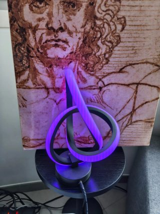 Conjunto 2 Lámparas de mesa LED AUYART espiral