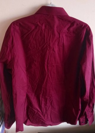 Camisa Calvin Klein burdeos talla L hombre