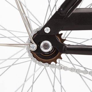 Bicicleta urbana Elops 100 Negro Cuadro Bajo