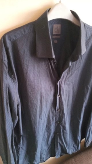 Camisa Calvin Klein Talla L Azul Marino