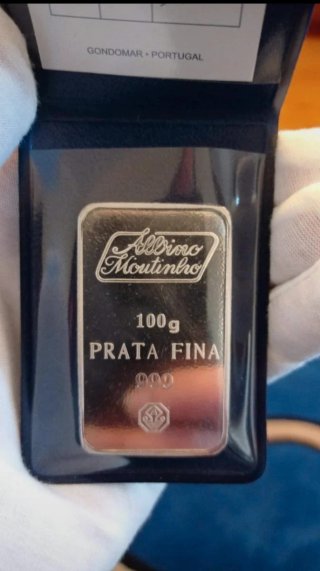 Barra Prata Fina 100g Albino Moutinho