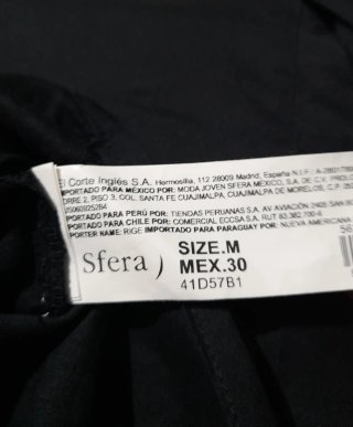 Blusa Sfera Collection Talla M Negra
