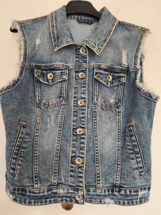 Gilet jeans Miss Bonbon taglia 44
