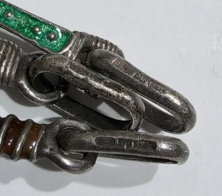 Set 3 ciondoli vintage in argento 800 e smalti