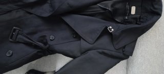 Trench Zara Negro Talla XS
