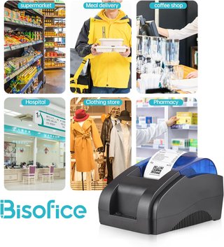 Bisofice impresora térmica recibos USB Bluetooth