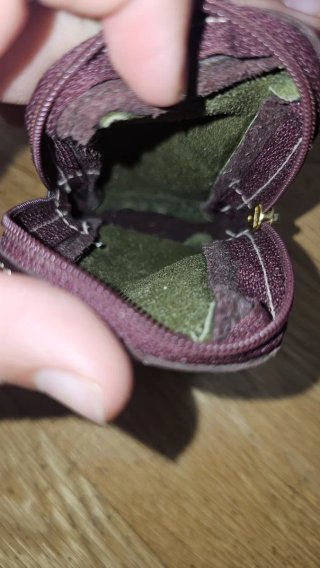 Cartera Loewe Piel Marrón y Verde Oliva