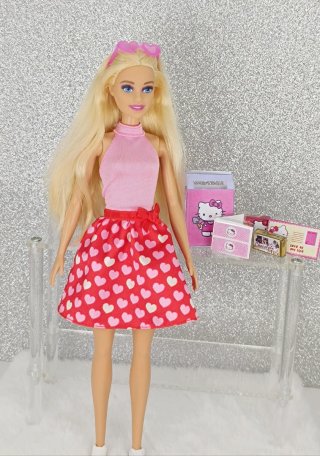 Barbie San Valentín Vestido Corazones
