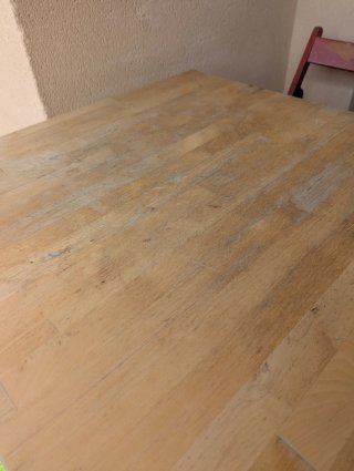 Mesa y 2 sillas plegables de terraza madera