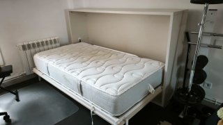 Cama abatible con colchón 105cm