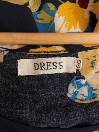 Vestito Dress fantasia floreale blu